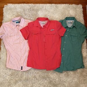 Columbia and Magellan Short Sleeve Outdoor Fishing Shirts Bundle -Sizes XS and S